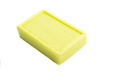 french square soap isolated