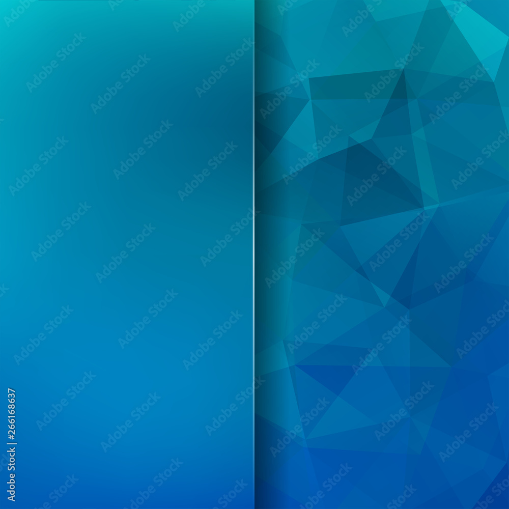 Poster abstract background consisting of blue triangles. geometric design for business presentations or web