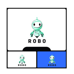 logo fun and cute robot