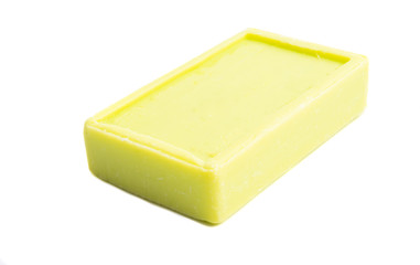 french square soap isolated