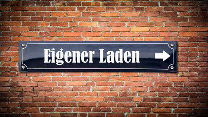 Fototapeta premium Schild 404 - Eigener Laden