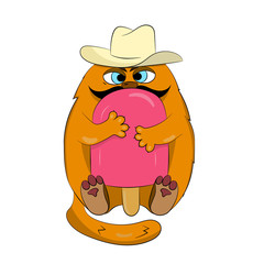 Funny cat on vacation