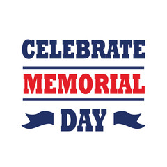 Happy Memorial Day Celebration Vector Template Design Illustration