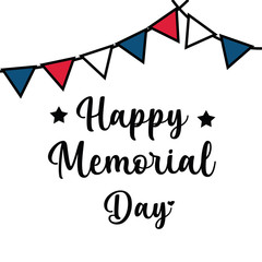 Happy Memorial Day Celebration Vector Template Design Illustration