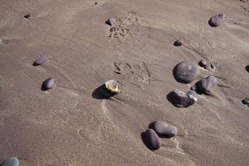 Boot print in the sand