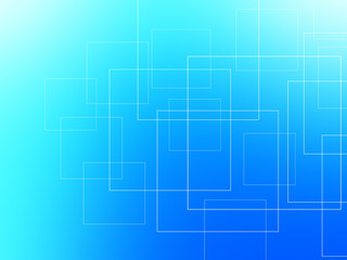 Obraz premium Abstract bright blue background with squares