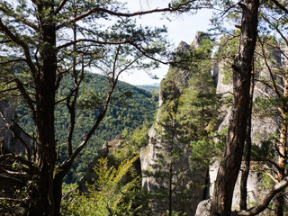 Fototapeta na wymiar Sulov rocks, nature reserve in Slovakia