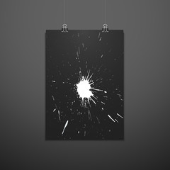 abstract vector background poster design .
