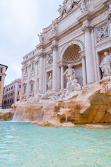 Obraz na płótnie Canvas Trevi Fountain or Fontana di Trevi at Piazza Trevi, Rome