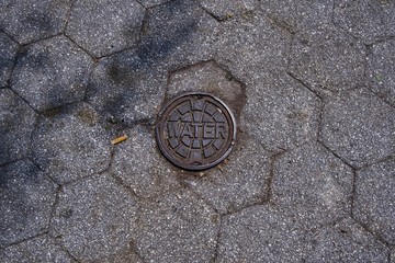 Fresh water outlet in a park