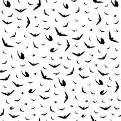 Flying bat seamless patter