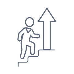 Career ladder vector icon. Business, human resource sign. Looking for talent. Search man vector icon.