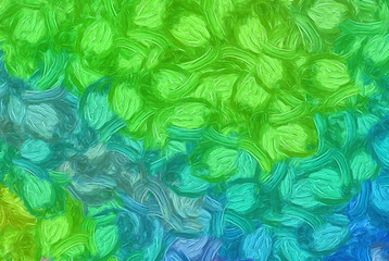 Abstract texture background. Digital painting in Vincent Van Gogh style artwork. Hand drawn artistic pattern. Modern art. Good for printed pictures, postcards, posters or wallpapers and textile print.