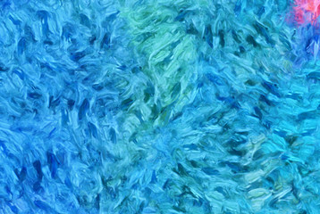 Abstract texture background. Digital painting in Vincent Van Gogh style artwork. Hand drawn artistic pattern. Modern art. Good for printed pictures, postcards, posters or wallpapers and textile print.