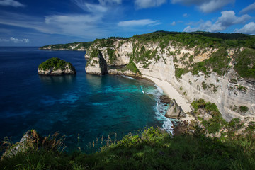 beautiful sunset on the sea