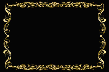 vintage floral frame