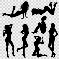 Silhouettes Sexy Girl