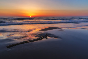 Sunrise on the sea coast