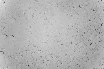 Water raindrops on the glass window