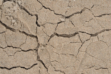 cracked sandy soil background