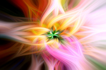 Fototapeta premium Lines multicolor abstract background on light background. empty. abstract flower