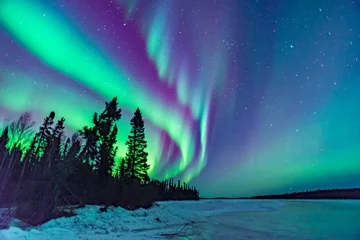Peel and stick wall murals Northern Lights Northern Lights