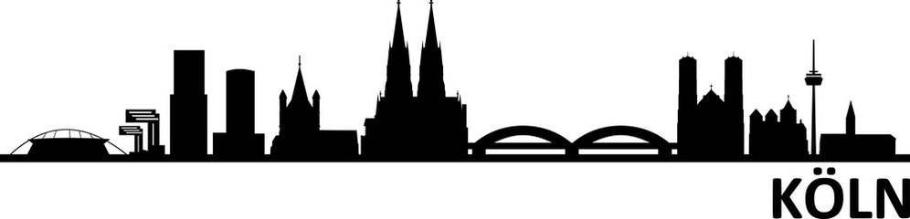 Fototapeta premium Köln Cologne City Skyline