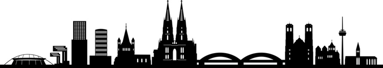 Obraz premium Köln Cologne City Skyline