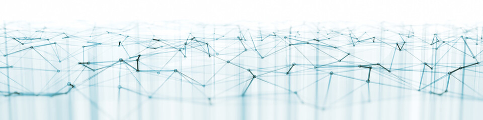 Modern triangles connection technology background