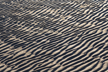 Abstract Wavy Sand Pattern Background in Sun