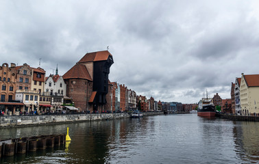 Naklejka premium View of old town in Gdansk, Poland