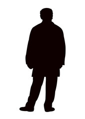 a man body silhouette vector