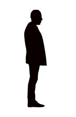 a man body silhouette vector