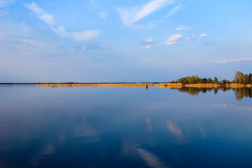 Fototapeta premium The photo of blue water island view