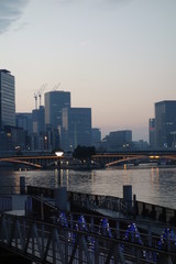 Fototapeta na wymiar 大阪天満橋の夕景
