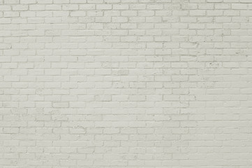 Old white brick wall background texture