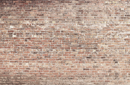 Fototapeta Old red brick wall background texture