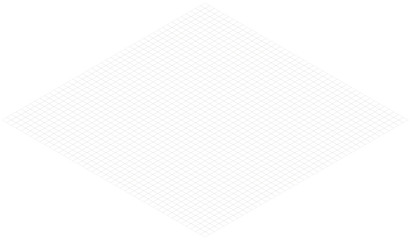 Vector illustration of isometric grid background. Simple rhombus graph paper template