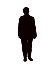 a man body silhouette vector
