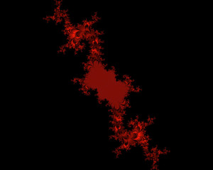 Obraz premium Fire on black background, floral texture