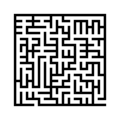Labyrinth BG Design. Making Decision or Idea Concept