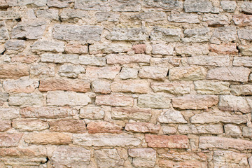 Old wall of stones. Stonework texture. Grunge background.