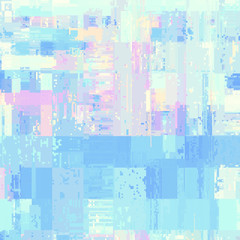 Vector image with imitation of grunge datamoshing texture.