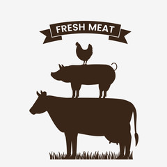 Group of pets. a sign or an advertisement for a shop. flat vector illustration isolated