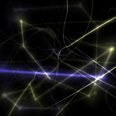 3D illustration of light grid structure. An abstract backdrop resembling an electricity storm or plasma substance. Beautiful futuristic background with pattern reminiscent of a lightning.