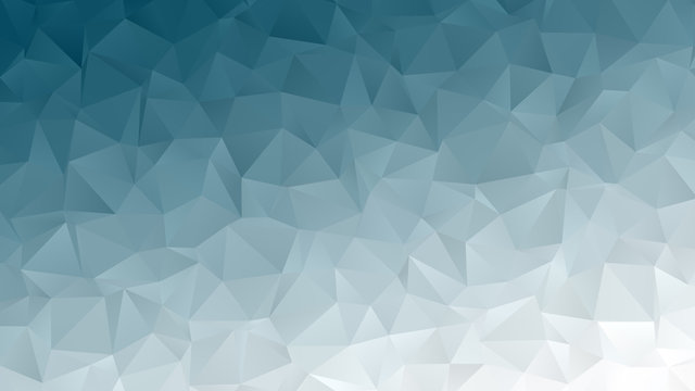 Deep blue and white mosaic background design in low poly style, vector illustration template