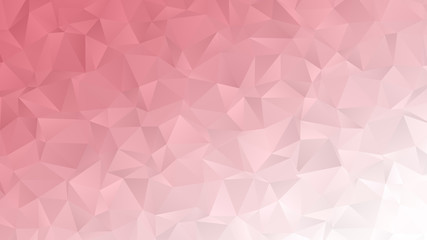 Red and white abstract mosaic background with polygonal design, vector illustration template