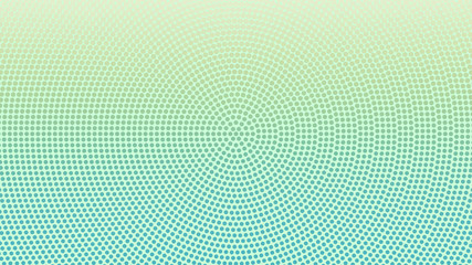 Green retro comic pop art background with halftone dots design, vector illustration template