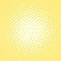 Light yellow retro comic pop art background with dots, cartoon halftone background vector illustration eps10