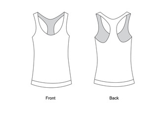 sports jersey front and back. T-shirt template vector.